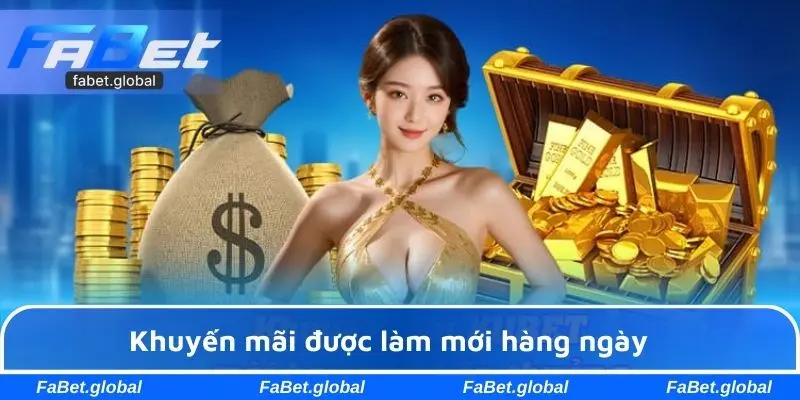 Khuyến mãi được làm mới hàng ngày